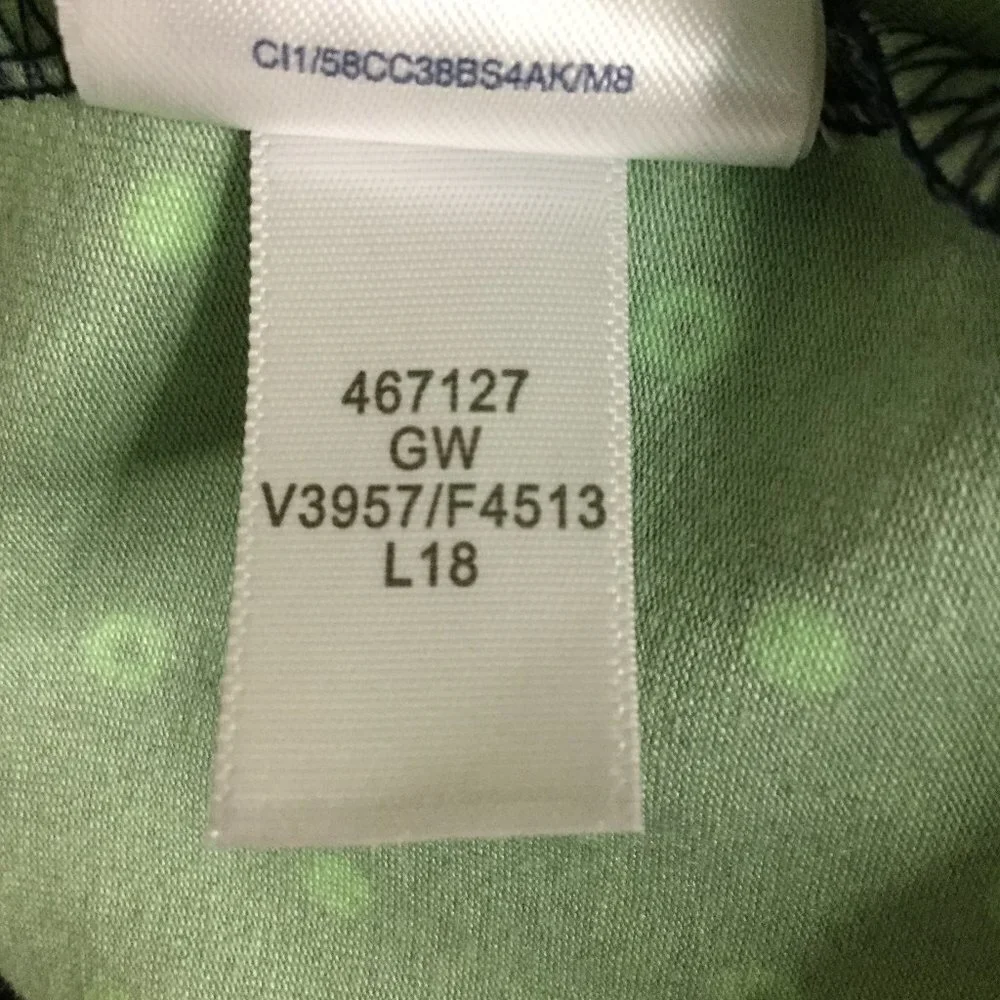 Lands' End Surplice Wrap Front Fit & Flare Navy Sleeveless Dress - Picture 8 of 8